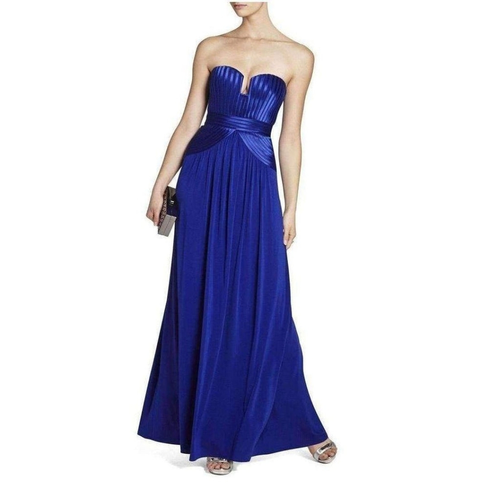 BCBGMAXAZRIA TASHA ROYAL BLUE STRAPLESS DRESS Sz Medium